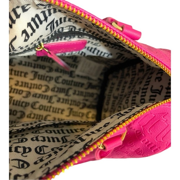 Juicy Couture Speedy bag Hot Pink Crossbody Bag Purse Shoulder Handbag Y2k - Picture 8 of 9